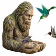 thumbnail image 3 of Resin Waterproof Tree-Hanging Outdoor Sculpture Bird Feeder, Bigfoot Shape, with Hidden Keyhole Hook, Backyard Garden Art Decoration, Suitable for Outdoor Backyard, Terrace and Porch (Sasquatch), 3 of 9