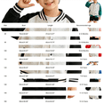 thumbnail image 4 of GiLiling Boys Girls Baseball Jacket School Uniform Fleece Coats Lightweight Jackets Kids Preppy Trendy Tops Long Sleeve Causal Coat (Green, 7-8 Years), 4 of 6