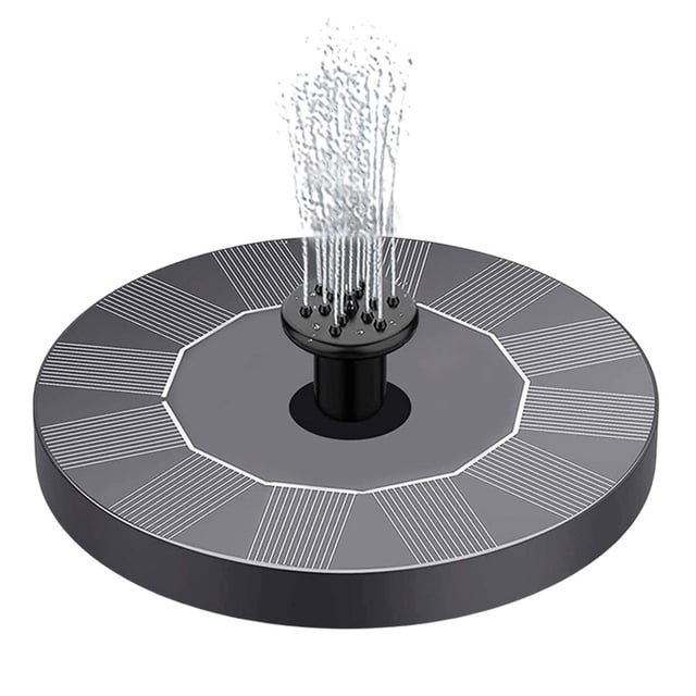 1 Set Solar Fountain Eco-friendly Energy-saving Easy to Install Outdoor Garden Water Pond Floating Fountain Home Decor