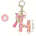 thumbnail image 2 of Fashion 26-letter Key Chain Pendant Butterflys Tassel Key Chain Elegant Fashion Multi-functional Use, 2 of 5