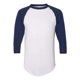 thumbnail image 1 of Augusta Sportswear Camiseta de béisbol 2.0, blanco/azul marino, 2XL Ropa deportiva Augusta 4420, 1 of 1