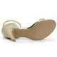 thumbnail image 5 of Sandalias De Tacón De Aguja Correa De Tobillo Brillo Para Mujer Oro 38.5, 5 of 7