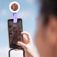 thumbnail image 3 of Mobile Selfie Mirror Adjustable Fill Light LED Bluetooth Remote Type-C R6Y7, 3 of 8