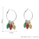 thumbnail image 4 of Luoluoyi-pendientes de Navidad de Cristal para mujer, joyería de muñeco de nieve, Arete de árbol de Navidad, accesorios de fiesta creativos, regalos para niña, 4 of 5