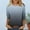 Gray#1, variant on Yanlir Women's V-Neck Button Casual T-Shirt Loose Elastic Comfortable Top with Fashionable Non-Print Design for Spring and Summer(Hot Pink#1,L)