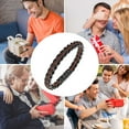 thumbnail image 7 of Men's Premium Leather and Stainless Steel Time Line Bracelet - Elegant Black and Brown Wristband - Perfect Bracelet, 7 of 7