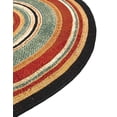 thumbnail image 4 of Unique Loom Outdoor Modern Collection Area Rug - Drift (7' 10" Round Multi/Black), 4 of 9
