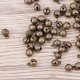 thumbnail image 4 of 100 cascabeles de 6 mm de bronce vintage hechos a mano, pequeños cascabeles para hacer pulseras y joyas., 4 of 4