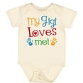 thumbnail image 3 of Inktastic My Gigi Loves Me Grandchild Boys or Girls Baby Bodysuit, 3 of 5