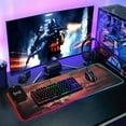 thumbnail image 6 of RGB Gaming Mouse Pad 15W Wireless Charging Large Waterproof Desk Mat 13 Light Modes Mousepad 31.5x11.8 Dead Trees and Flamingos, 6 of 6