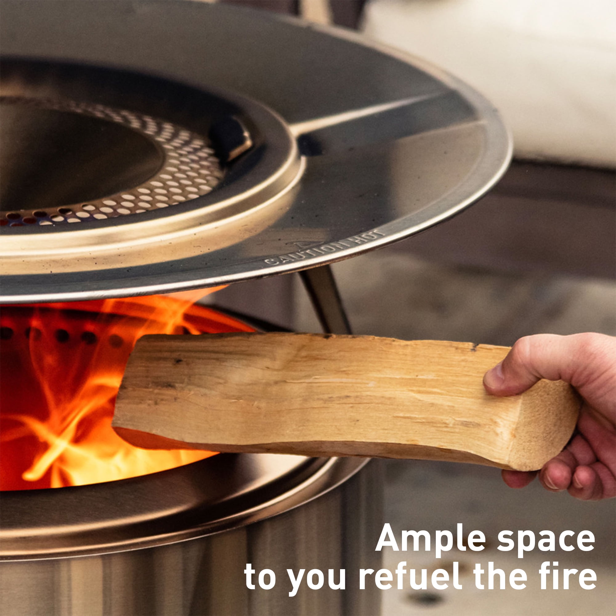 Solo Stove Ranger Heat Deflector, With 3 Detachable Legs, Accessory for Ranger Fire Pit, Captures and redirects warmth, 304 Stainless Steel, height: 6 in, diameter: 20 in, 5 lbs - 3