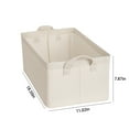 thumbnail image 3 of WJHWSX Storage Box,Storage Box Clearance,Cloth,Carrying Handles,Khaki, 3 of 7