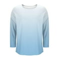 thumbnail image 4 of Vestidos Casuales Para Mujer, Blusas De Mujer De Moda Camiseta de mujer con cuello redondo, manga larga, color liso, moderna y cómoda., 4 of 4
