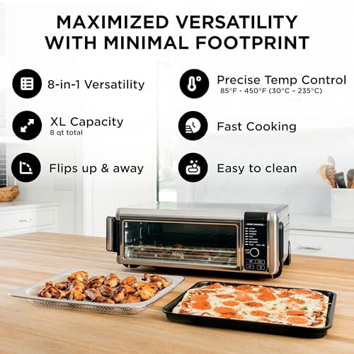 Ninja SP101C Foodi Digital Air Fry Oven in Silver and Black