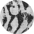 thumbnail image 1 of Ahgly Company Indoor Round Abstract Gray Modern Area Rugs, 5' Round, 1 of 4