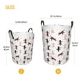 thumbnail image 3 of Balery Yoga Labrador Retriever Cesta de ropa redonda con asas, impermeable, independiente, para ropa, juguetes, dormitorio y familia-Small, 3 of 6
