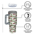 thumbnail image 4 of White Christmas Red Truck and Tree Pattern Tumbler with Handle and Lid,40oz Double Wall Vacuum Insulated Tumbler,Cups Gift for Women and Men, 4 of 7