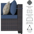 thumbnail image 6 of ASJMR 7 Pieces Outdoor Patio Furniture Set Outside PE Rattan Wicker Sectional Sofa Conversation Sets with Coffee Table and Navy Blue Cushions, 6 of 9