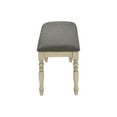 thumbnail image 6 of Antique Grey Upholstered Bench, 48" Rectangular, Solid Wood For 47.5 In. L, Kitchen Seating, 6 of 6
