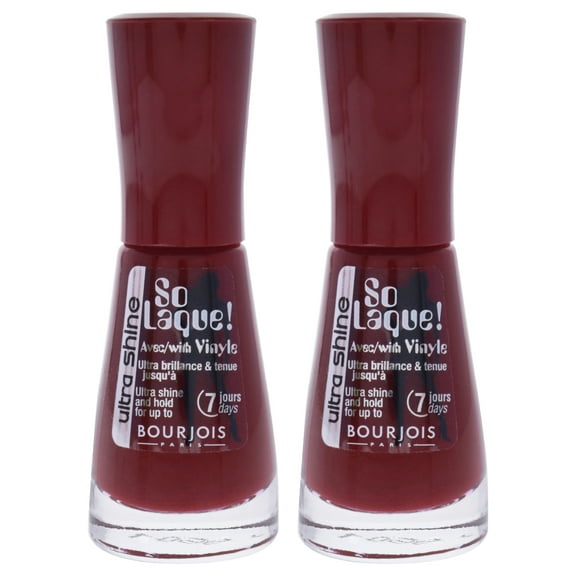 Bourjois So Laque Ultra Shine - # 22 Rouge Diva - Pack of 2 , 0.3 oz Nail Polish