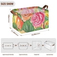 thumbnail image 3 of Ryvnso Tropical Fruit Rose Flower Storage Bins Large Basket Foldable Cube Toys Organizer with Handles 2 PCs, 3 of 8
