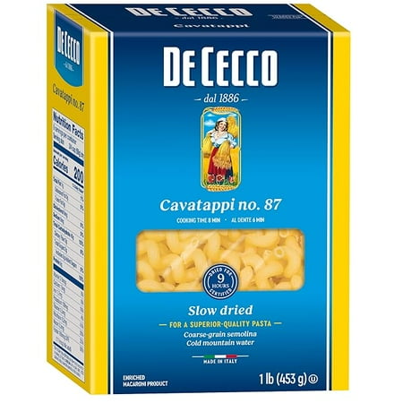 2X - De Cecco Cavatappi No.87 Pasta, 16 Oz