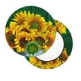thumbnail image 7 of Uemuo Sunflowers in Bucket Pattern Round Bar Stool Seat Covers Washable Stool Cushion Slipcover Elastic Bar Chair Covers-, 7 of 7
