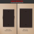 thumbnail image 2 of ENERLITES Blank Device Wall Plate, Mid-Size 1-Gang, Unbreakable Polycarbonate Thermoplastic, UL Listed, 8801M-BR, Brown, 2 of 5