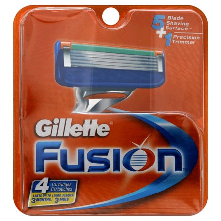 Gillette Fusion Pack of 4 Refill Razor Blade (Gillette Fusion Cartridges Best Price)