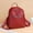 red, variant on YOPTOP Women Backpack Tide Bag Wild Soft Leather Student Bag Simple Backpack,brown