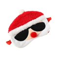thumbnail image 1 of KAIYANG Gafas de sol de Papá Noel para dormir, máscara navideña para los ojos, 1 of 1