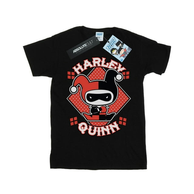 Harley Quinn T-Shirt en Coton Chibi pour Filles