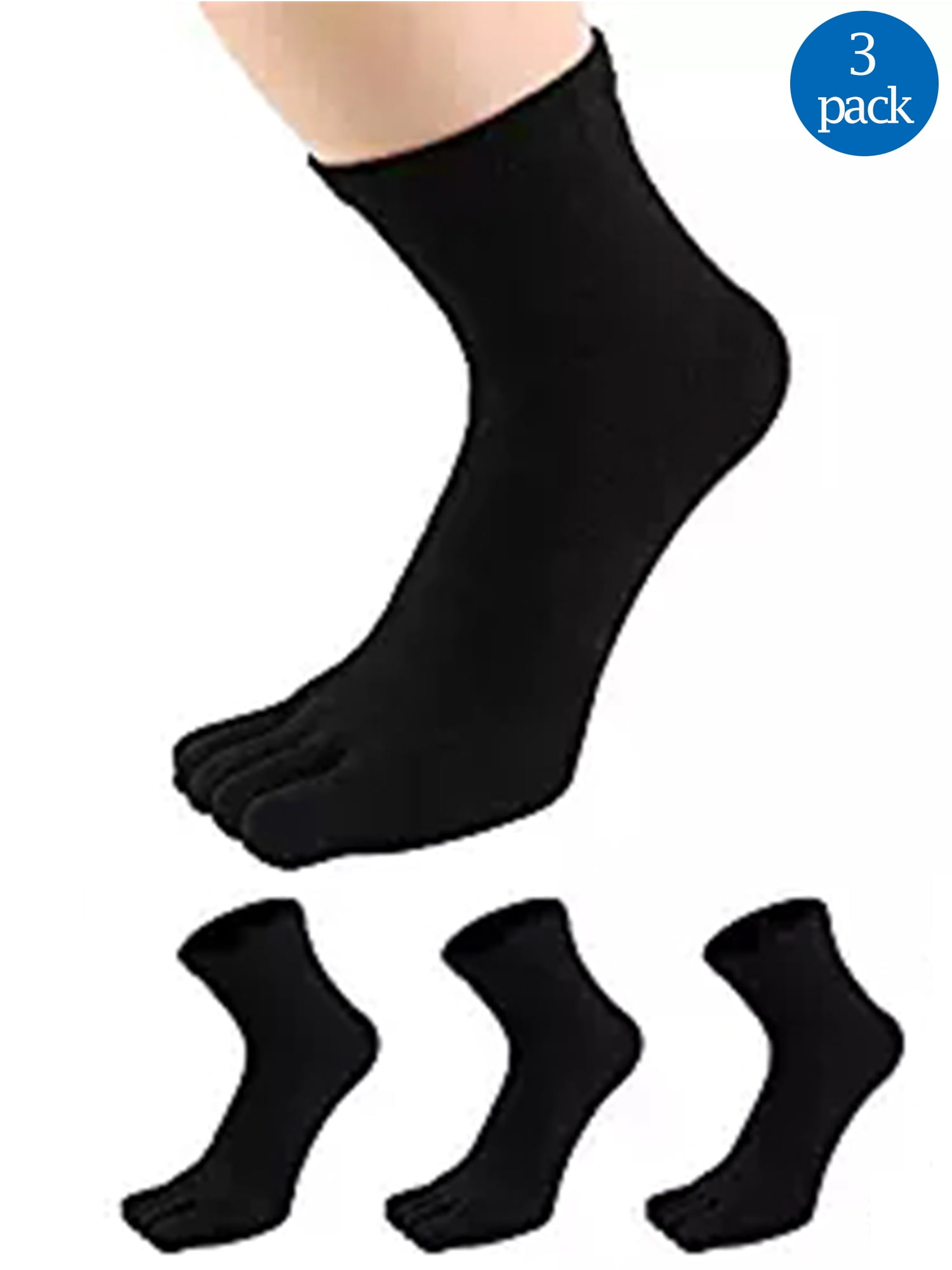 Download NK Fashion - Mens Toe Socks Five Finger Cotton Crew Sock ...