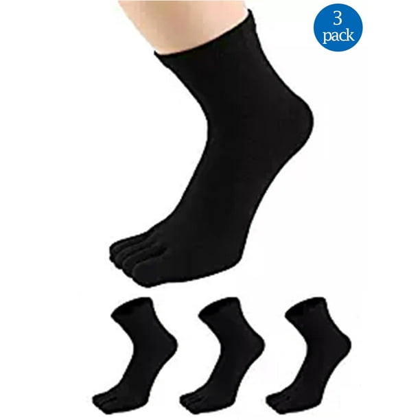 Download NK Fashion - Mens Toe Socks Five Finger Cotton Crew Sock ...
