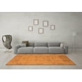 thumbnail image 3 of Ahgly Company Indoor Round Oriental Orange Traditional Area Rugs, 7' Round, 3 of 4