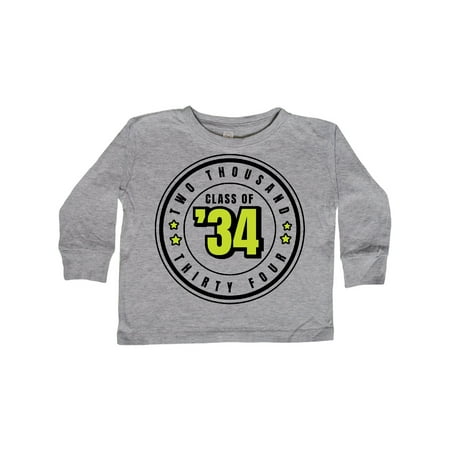 

Inktastic Class of 2034 in Black Circle with Stars Gift Toddler Boy or Toddler Girl Long Sleeve T-Shirt