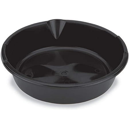 Lumax LX-1628 Black 6 Quart Plastic Drain Pan. to Collect The Oil in Oil Changes. The Rugged, Oil Resistant All-Purpose Plastic Pan Will not Rust or Dent. Easy Cleaning.
