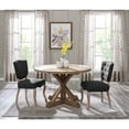 thumbnail image 3 of Modway Stitch 47" Round Modern Pine Wood Dining Table in Brown, 3 of 5
