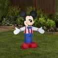 thumbnail image 4 of Gemmy  Airblown Inflatable Patriotic Mickey Mouse, 3.5 ft Tall, white - 42.13x16.93x34.65, 4 of 5