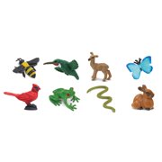Safari Ltd. Good Luck Minis Savanna Fun Pack - 8 Mini Figurines of Savanna Wildlife Animals - Educational Toy for Boys, Girls, Kids Ages 5+