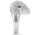 thumbnail image 6 of Rhodium Brass Ring with Top Grade Crystal in Jet for Women Style 0W280, 6 of 7