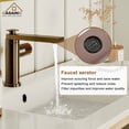 thumbnail image 5 of CASAINC Single Handle Single Hole Bathroom Vessel Sink Faucet with Pop-Up Drain and Spot Resistant in Brown Bronze, 5 of 10