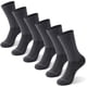 thumbnail image 1 of Calcetines FOOTPLUS con infusión de cobre, unisex, 6 pares, gris oscuro, 1 of 4