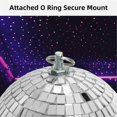 thumbnail image 4 of 30cm Disco Light Mirror Ball, Stage Reflective Mirror Balls Silver, 4 of 5
