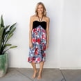thumbnail image 5 of PatPat Womens Dresses Vacation Outfits Black Red Floral Halter Dress Beach Midi Sleevesless Casual Summer Dresses for Women Couple Gifts,S-XL, 5 of 10