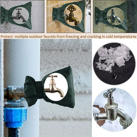 

〖CFXNMZGR〗Faucets For Faucet Congeal Socks Protection 4Pcs Cover Faucet Outdoor Faucet Faucet Faucets