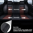 thumbnail image 3 of For Chevrolet Silverado 1500 2500HD 3500HD 2007-2024 Crew Cab Pickup Truck Car Seat Covers Protectors Cushion Full Set, PU Leather, 3 of 10