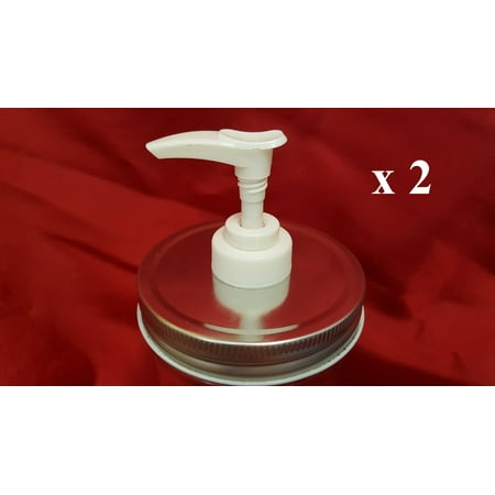 2 Pack Silver Lid White Pump Wide Mouth Mason Jar Lotion 2 Pack Silver Lid White Pump Wide Mouth Mason Jar Lotion