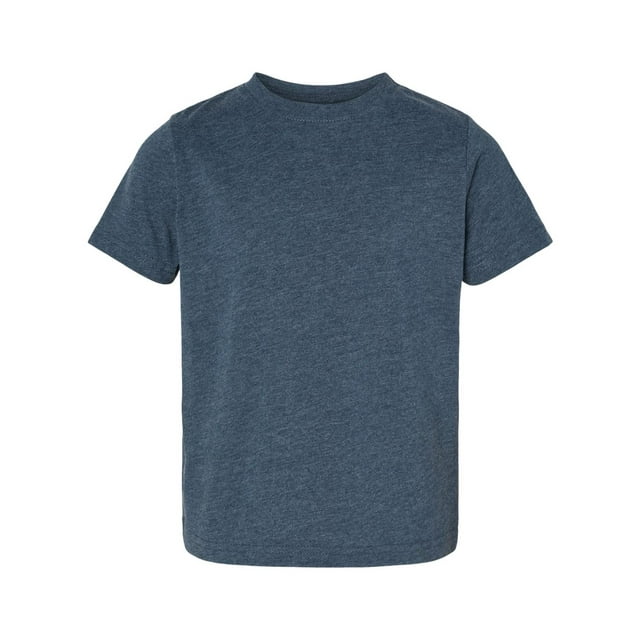 Rabbit Skins Toddler Fine Jersey Tee, 5-6, Vintage Denim