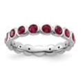 thumbnail image 2 of Auriga Fine Jewelry 925 Sterling Silver July Ring for Women Size 8, 2 of 6